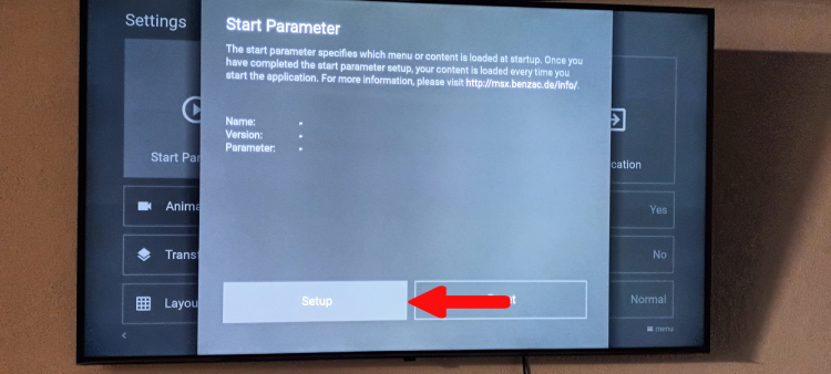 Пустые параметры в Start Parameter
